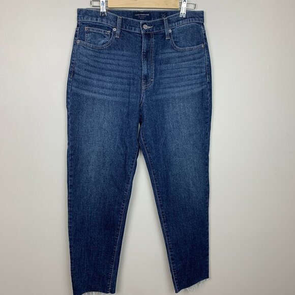 Lucky Brand High Rise Mom Jean Drew - Size 10 -- Medium Wash - Picture 1 of 10